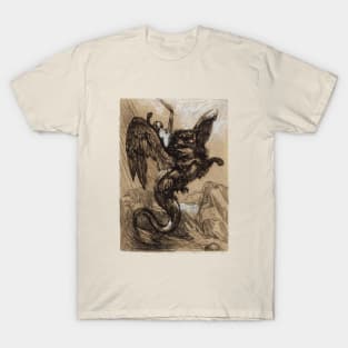 Riding the winged Chimera T-Shirt